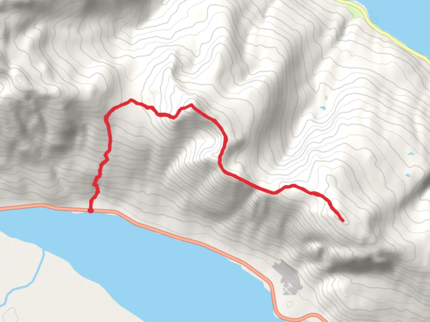 An image depicting the trail Mount Ripinski, Shakuseyi Peak via 7 Mile Saddle Trail and its surrounding area.