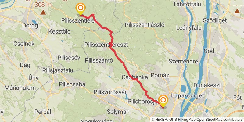 Sultans Trail stage 16 Map