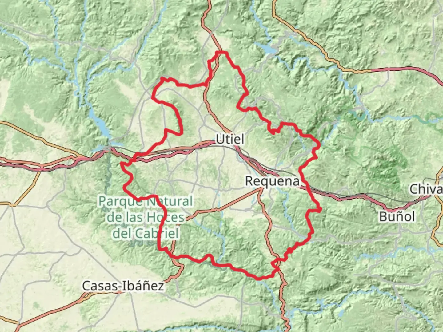 An image depicting the trail GR 238 Tierra de Vino and its surrounding area.