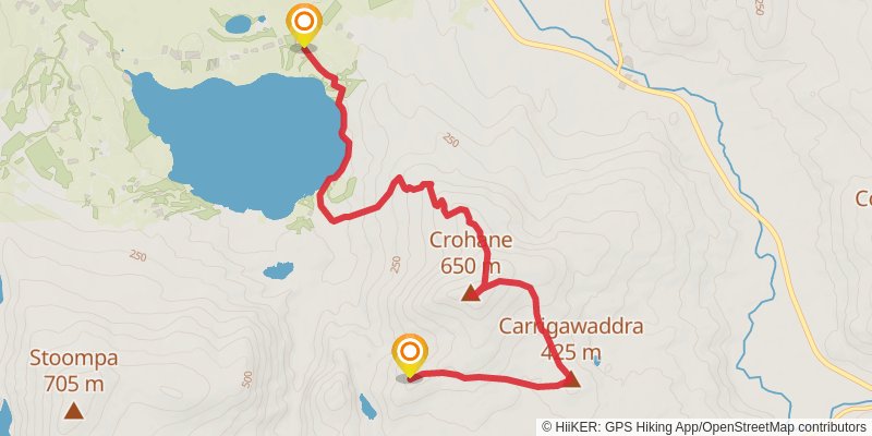 Crohane Mountain Loop stage 2 Map