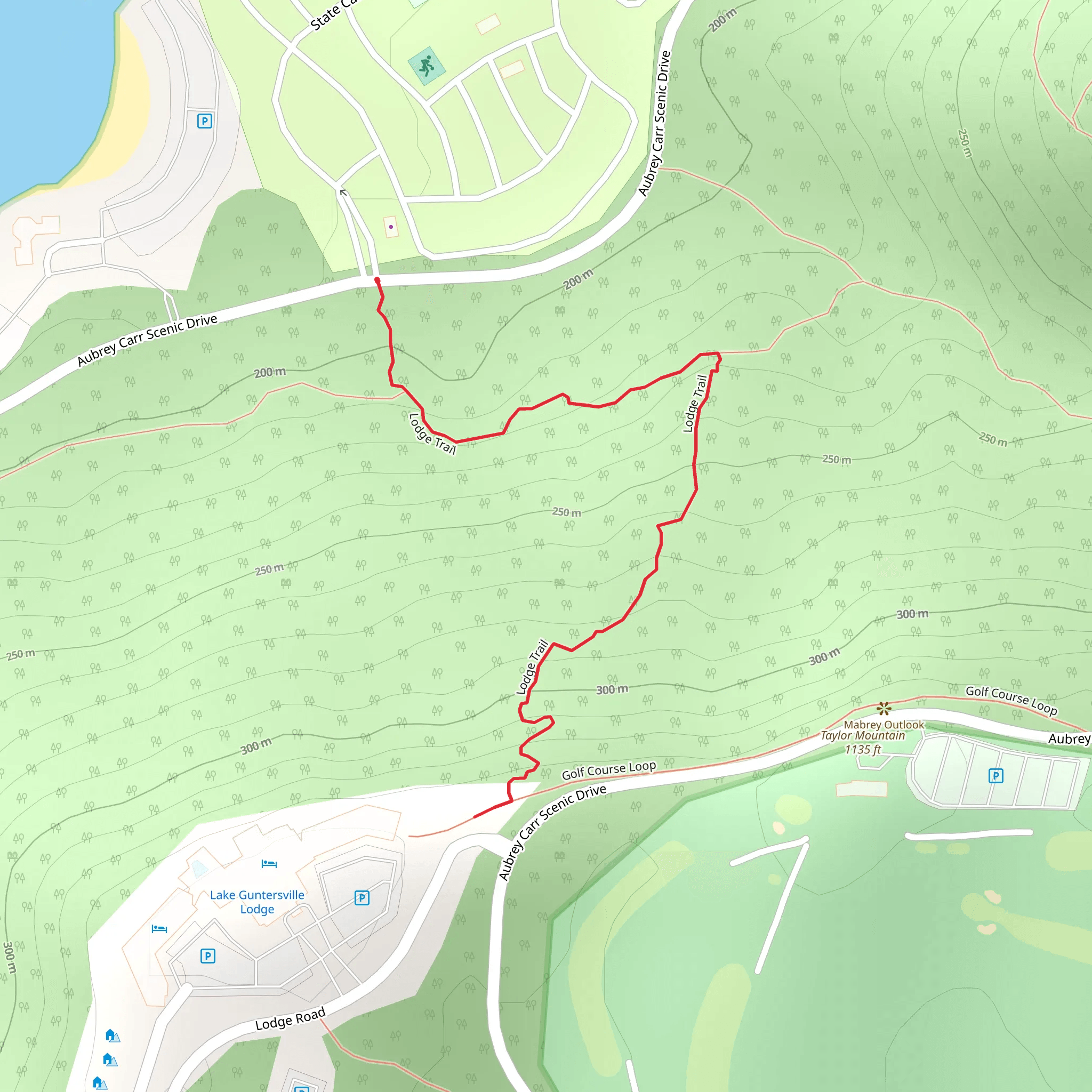 Lodge Trail mobile static map