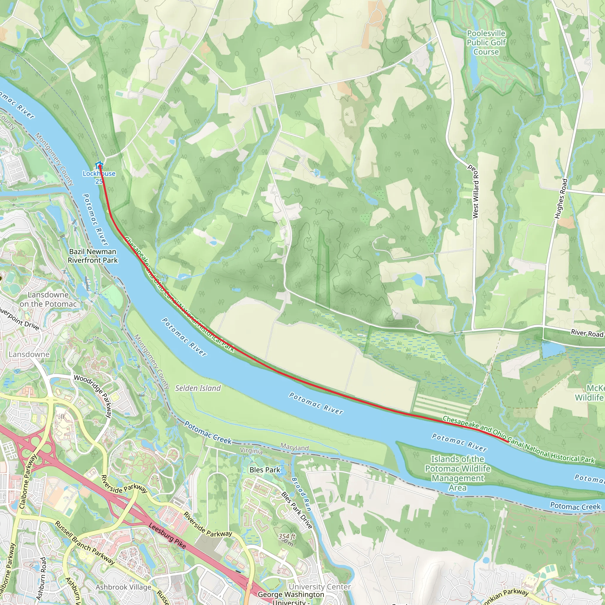 Potomac River via ADT mobile static map