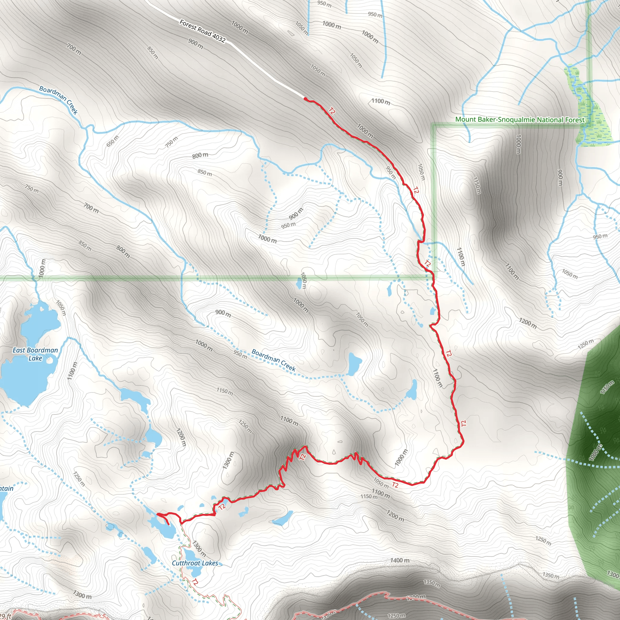 Walt Bailey Trail mobile static map