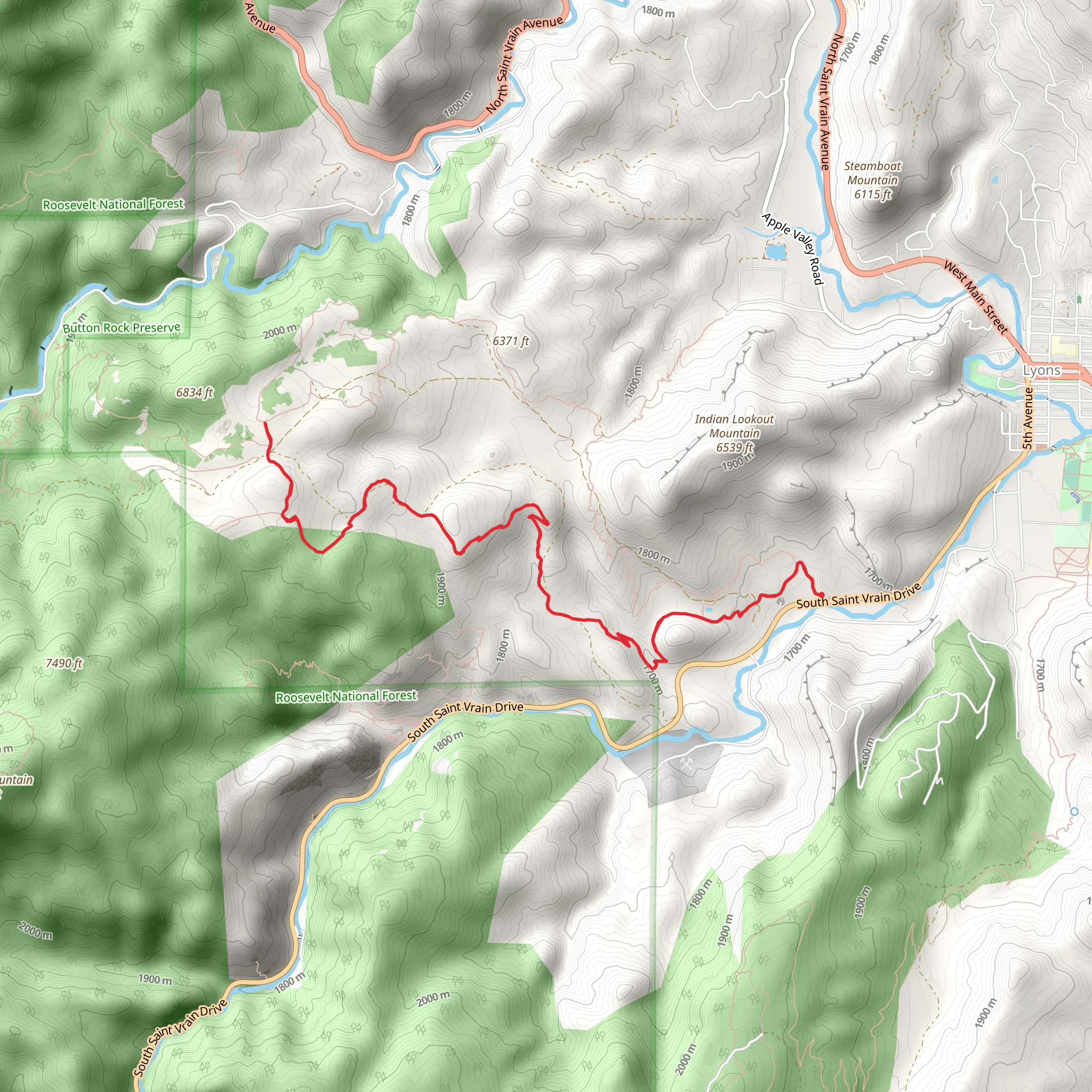 Night Hawk Trail mobile static map