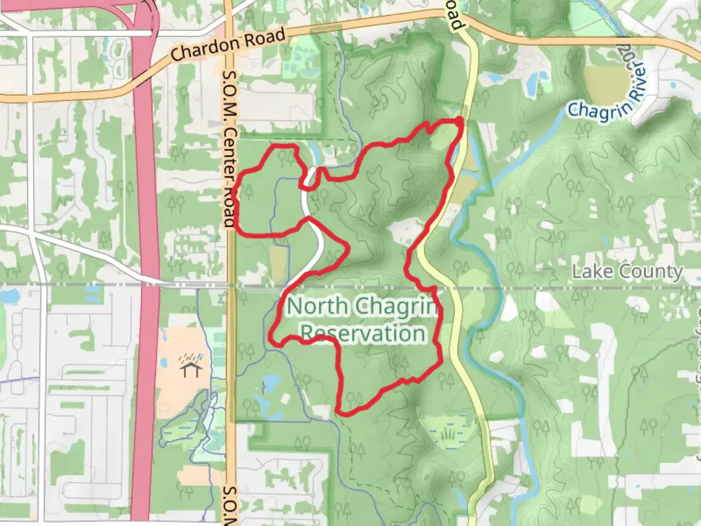 An image depicting the trail Bridle Loop Trail and its surrounding area.