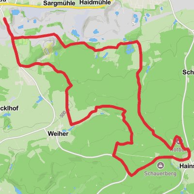 Hirschau to Rotbuhl Loop mobile static map