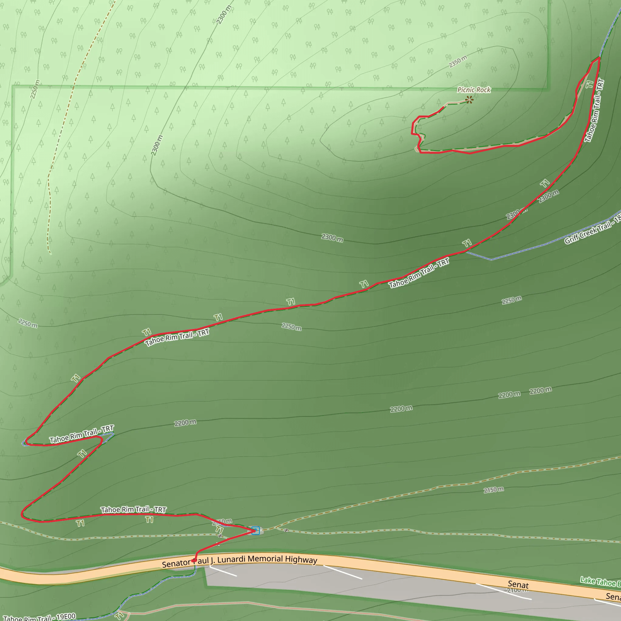 Picnic Rock via ADT mobile static map