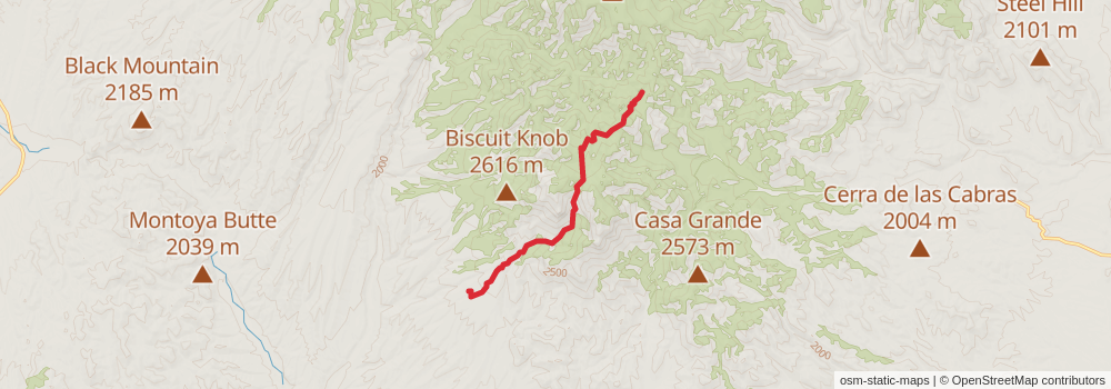 Grand Enchantment Trail stage 48 Map