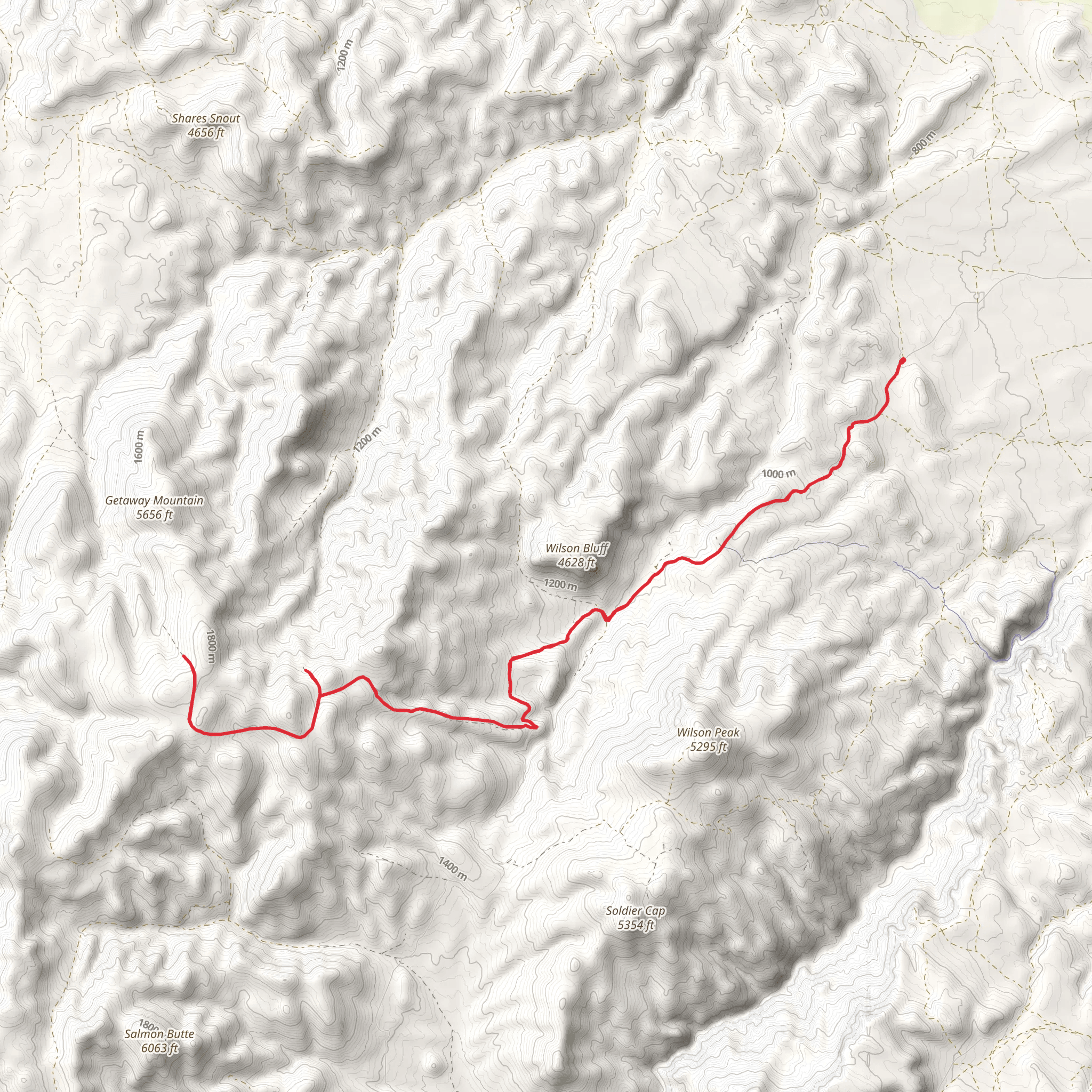 Wilson Creek Road Walk mobile static map
