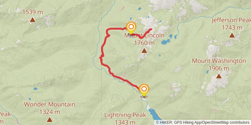 Gladys Divide Primitive Trail stage 2 Map
