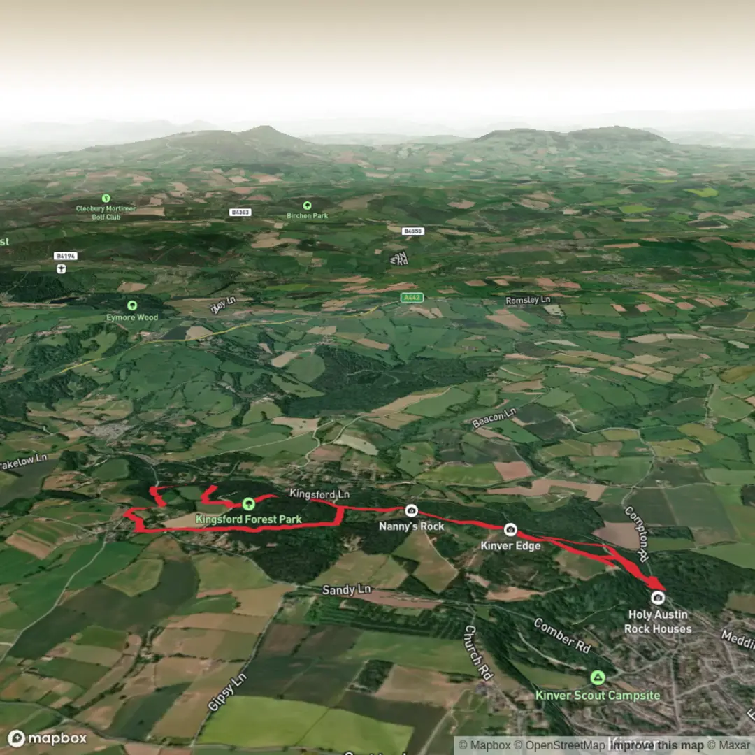 An image depicting the trail Hike from Kinver and its surrounding area.