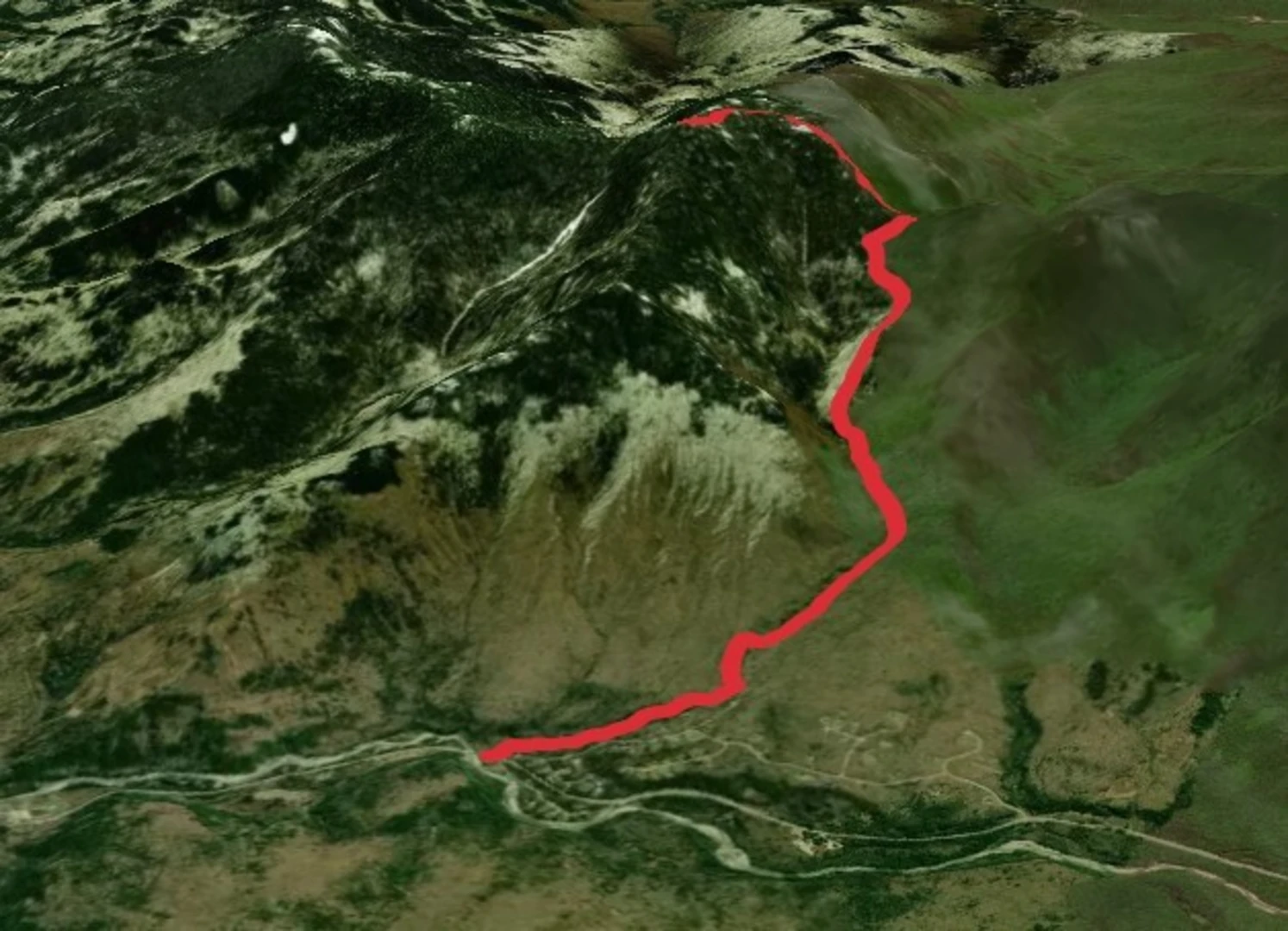 An image depicting the trail Mount Moriah via Stony Brook Trail and its surrounding area.