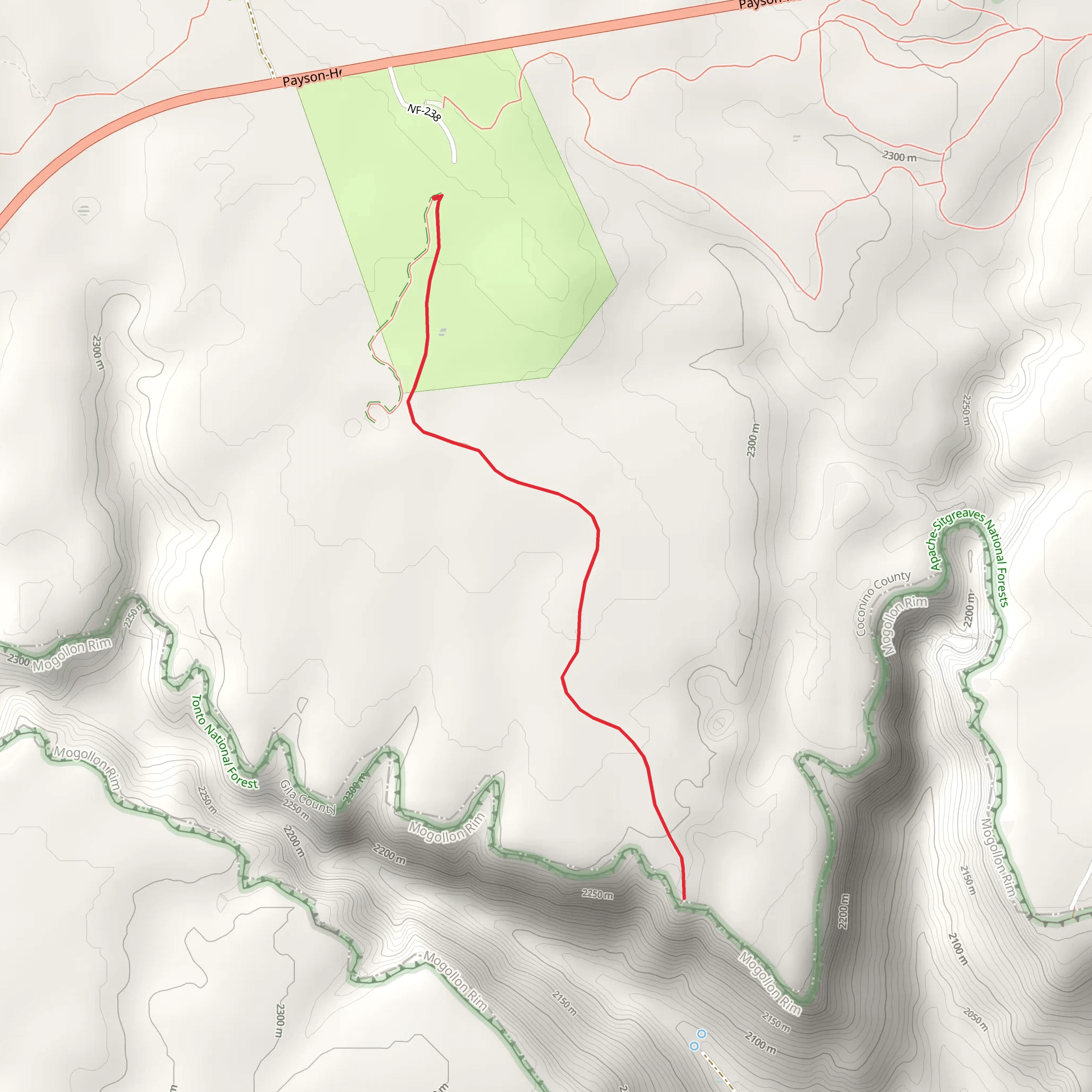 Back Alley Out and Back mobile static map