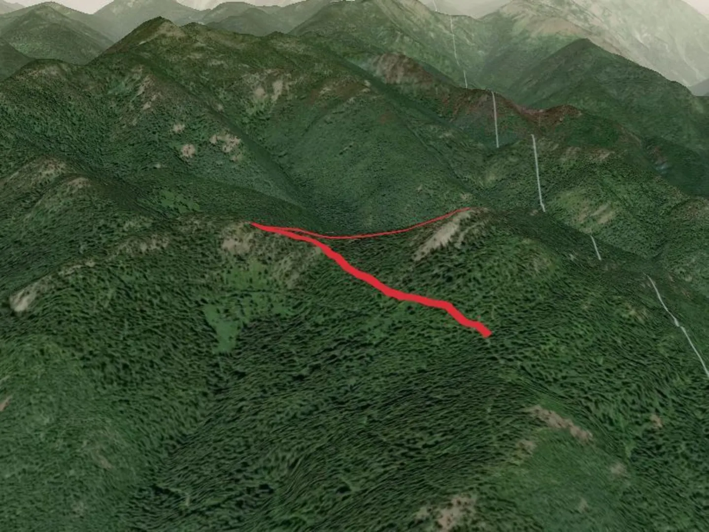 An image depicting the trail South Jackson Mountain Trail and its surrounding area.