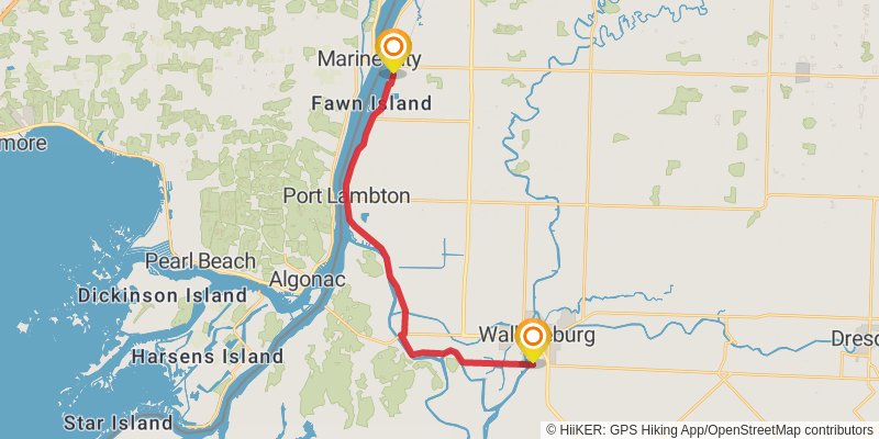 Waterfront Trail stage 63 Map