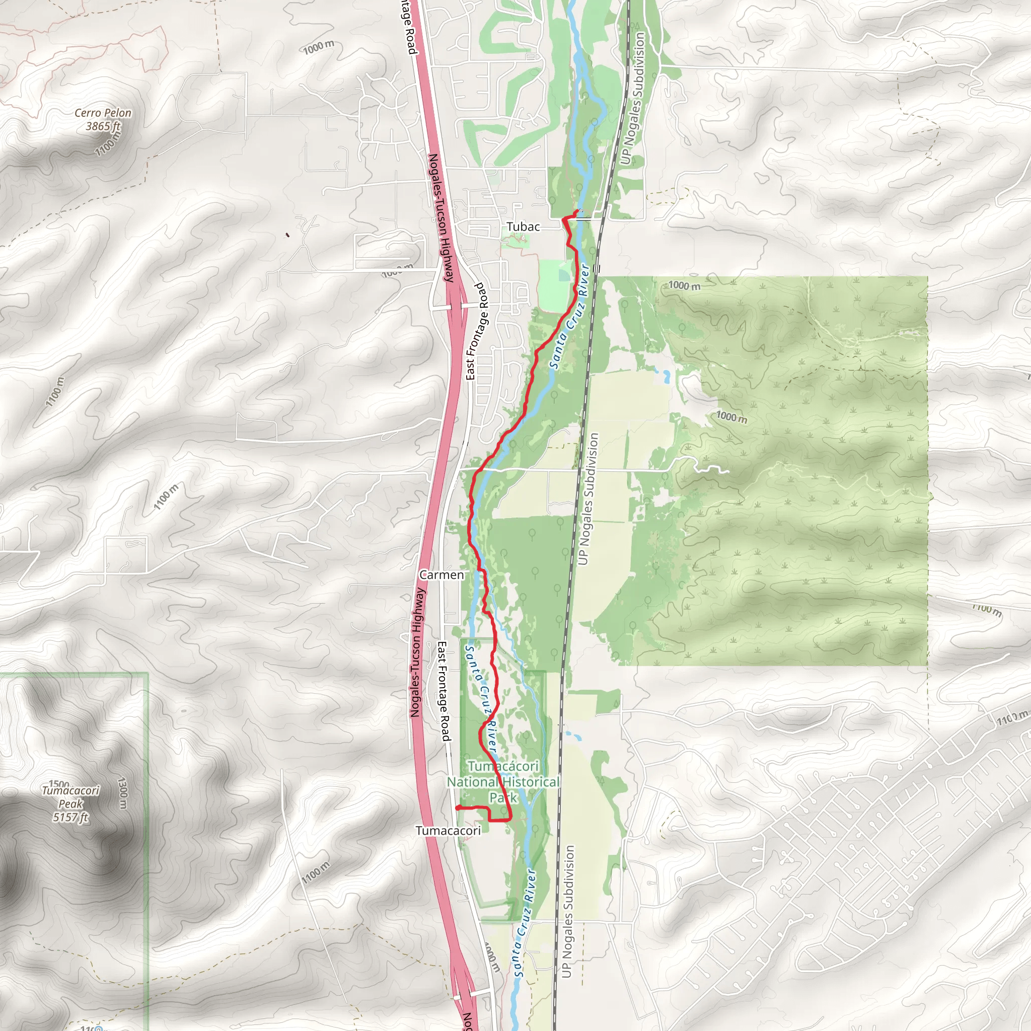 Juan Bautista De Anza National Historic Trail and De-Anza Trail mobile static map