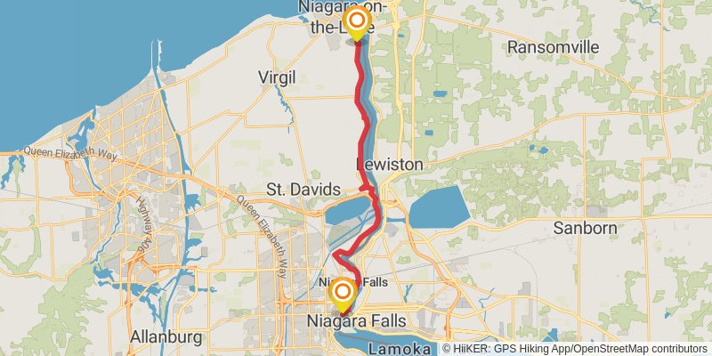 Waterfront Trail stage 33 Map