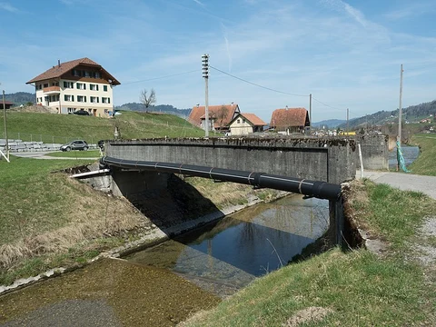 An image depicting the trail Schüpfheim - Obstaldenegg and its surrounding area.