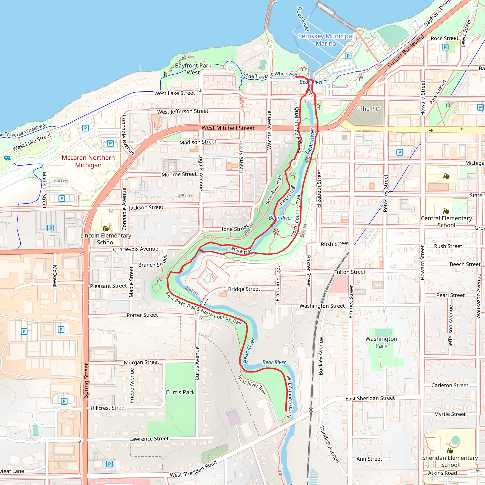 Bear River Loop from Bayfront mobile static map