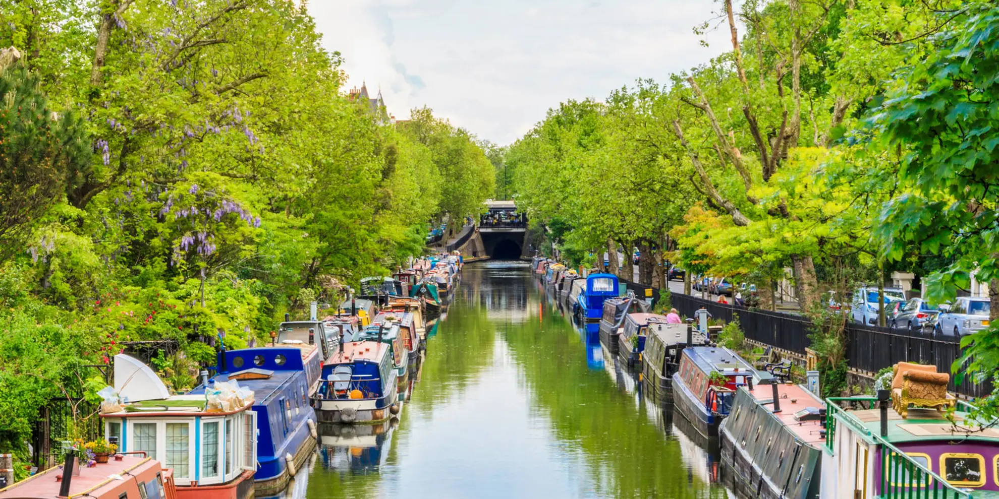 An image depicting the trail Limehouse to Little Venice by the Regent's Canal and its surrounding area.