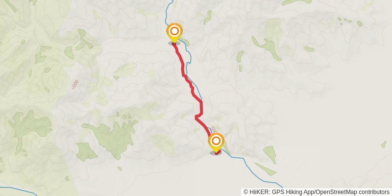 Lees Valley Road to Tarn Hut via Lillburn Route stage 1 Map