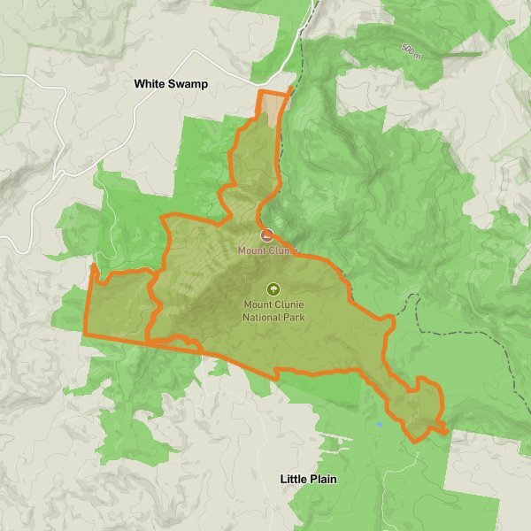 Mount Clunie National Park mobile static map