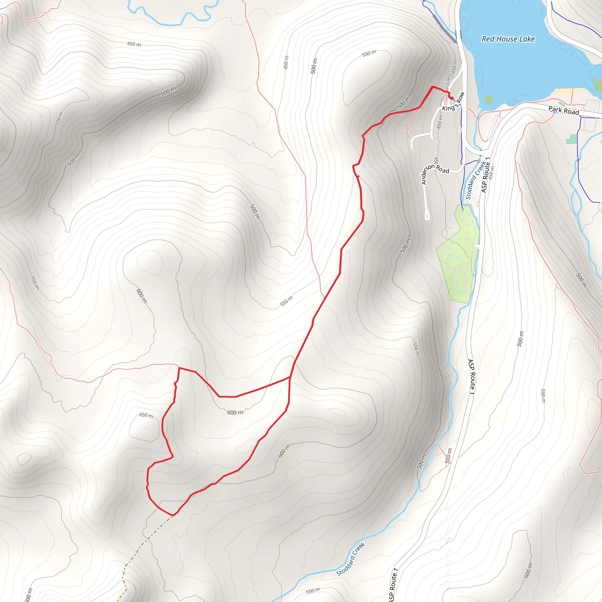 Red House Lake Loop mobile static map