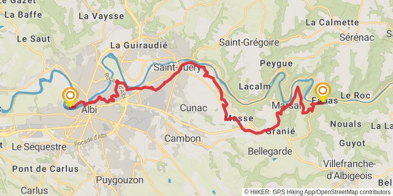 GR 36 stage 73 Map