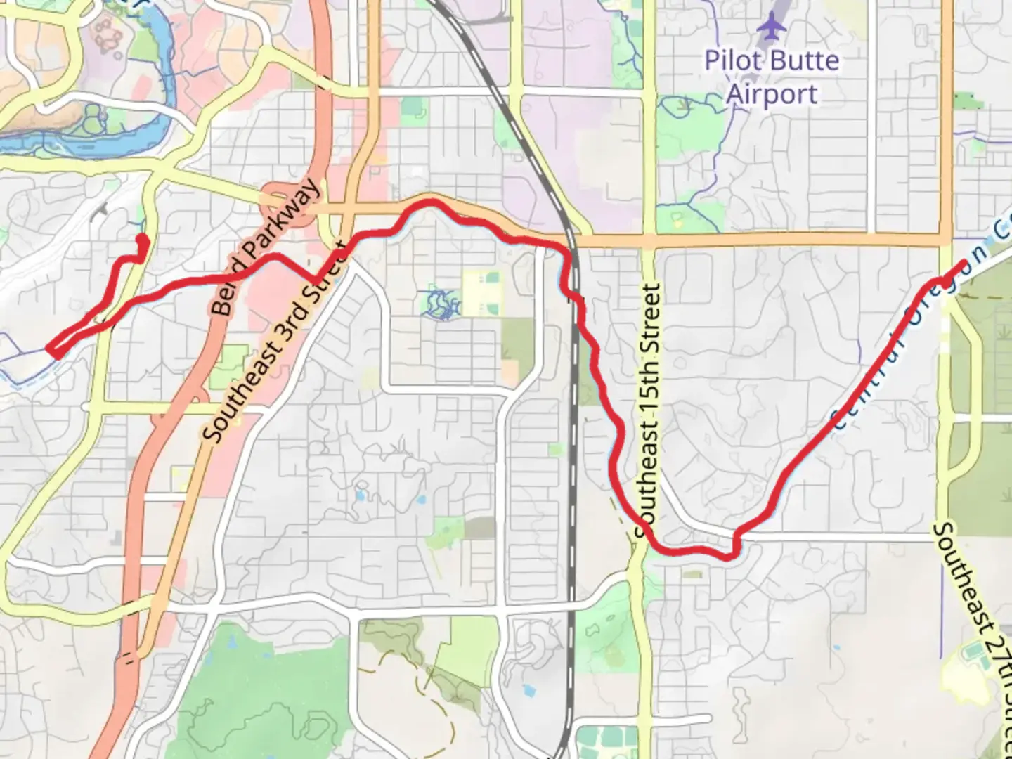 An image depicting the trail Central Oregon Historic Canal Trail and its surrounding area.