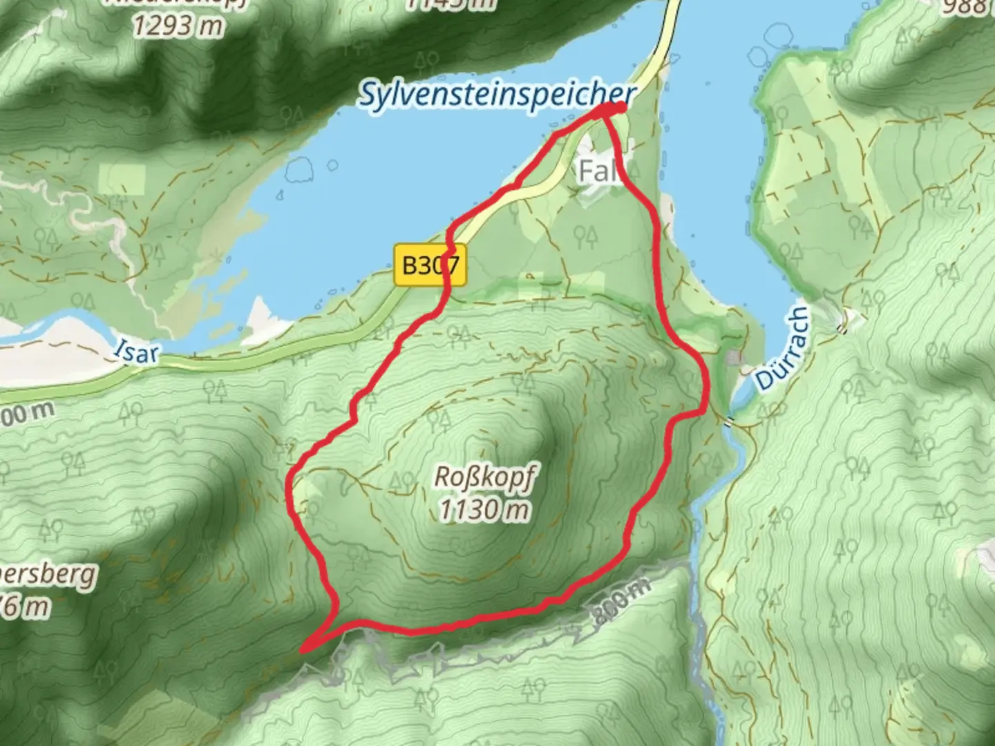 An image depicting the trail Fall Loop and its surrounding area.
