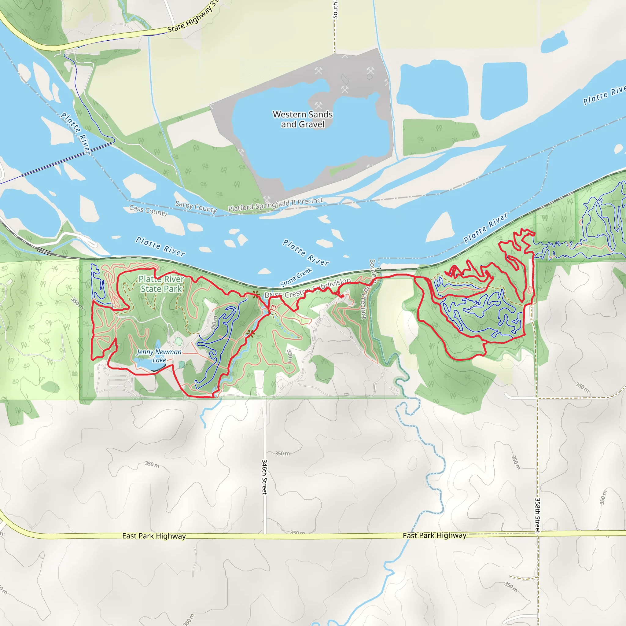 Jenny Newman Lake Loop mobile static map