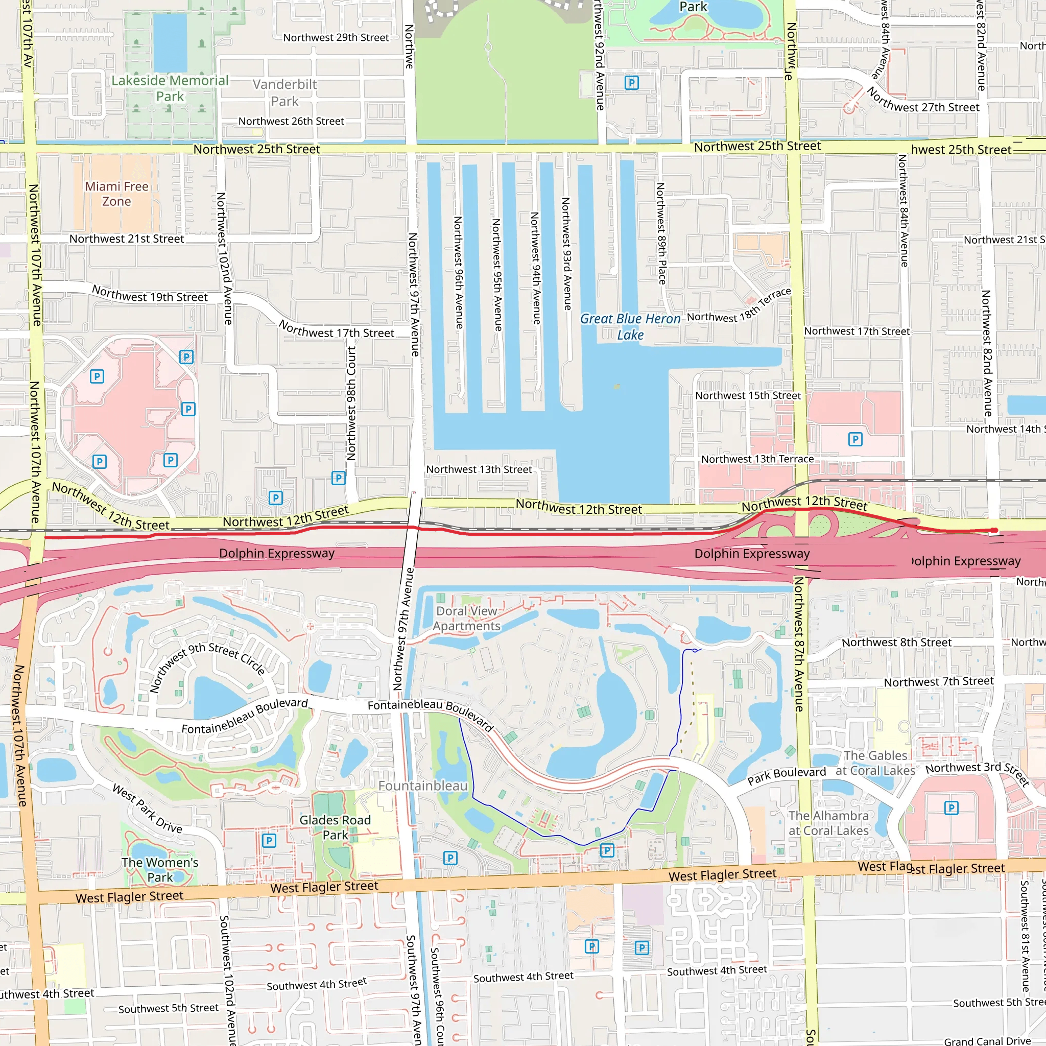 Kitty Roedel Bicycle Path mobile static map