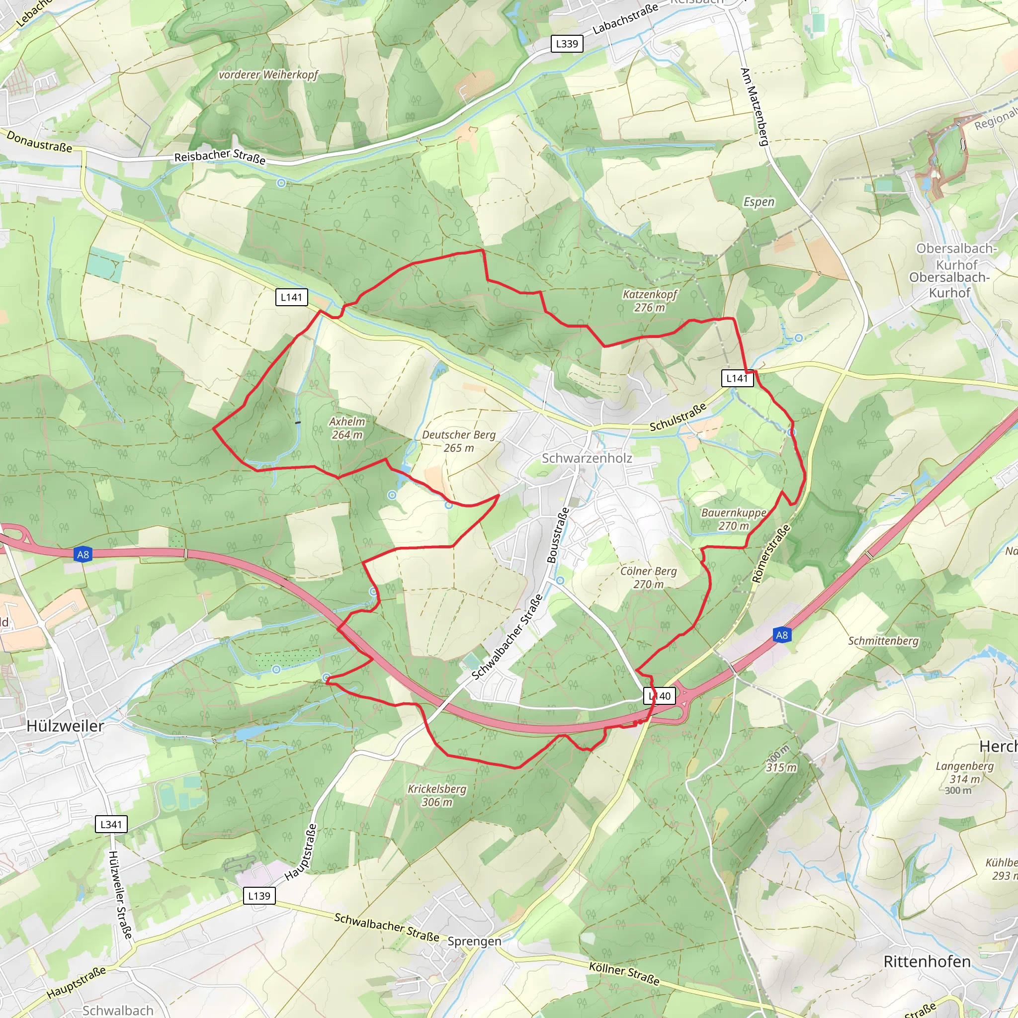 Weiter Blick via Lehnenhof mobile static map