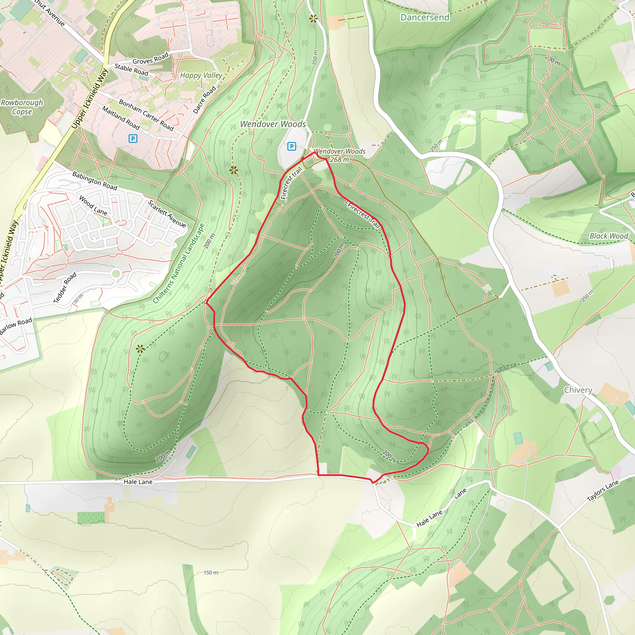 Haddington Hill Loop mobile static map