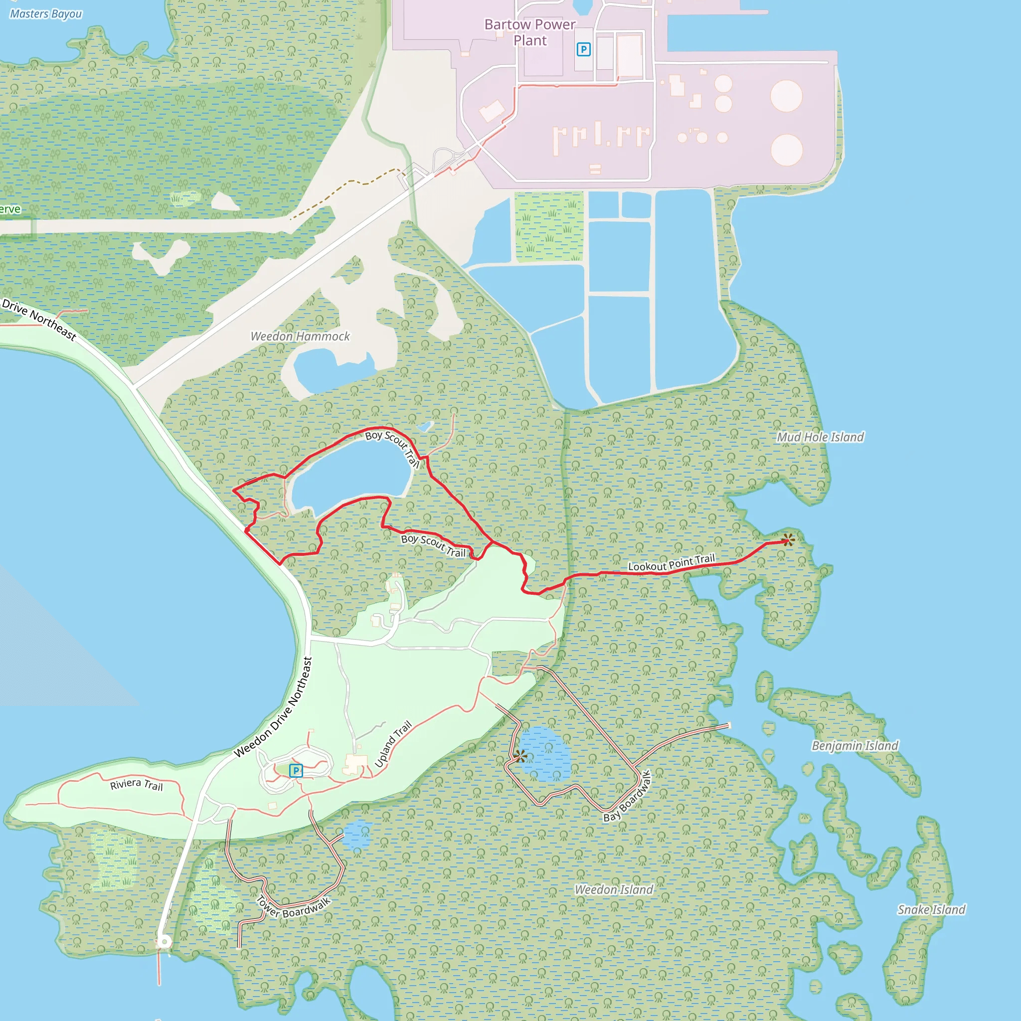 Lookout Point and Boy Scout Trail mobile static map