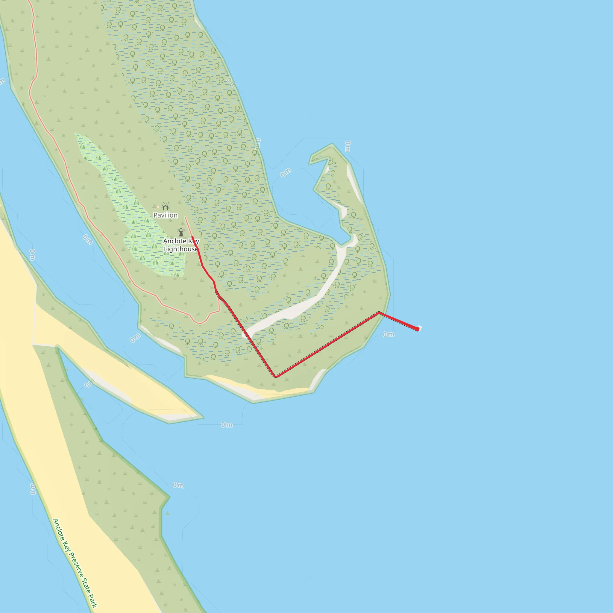 Anclote key lighthouse mobile static map