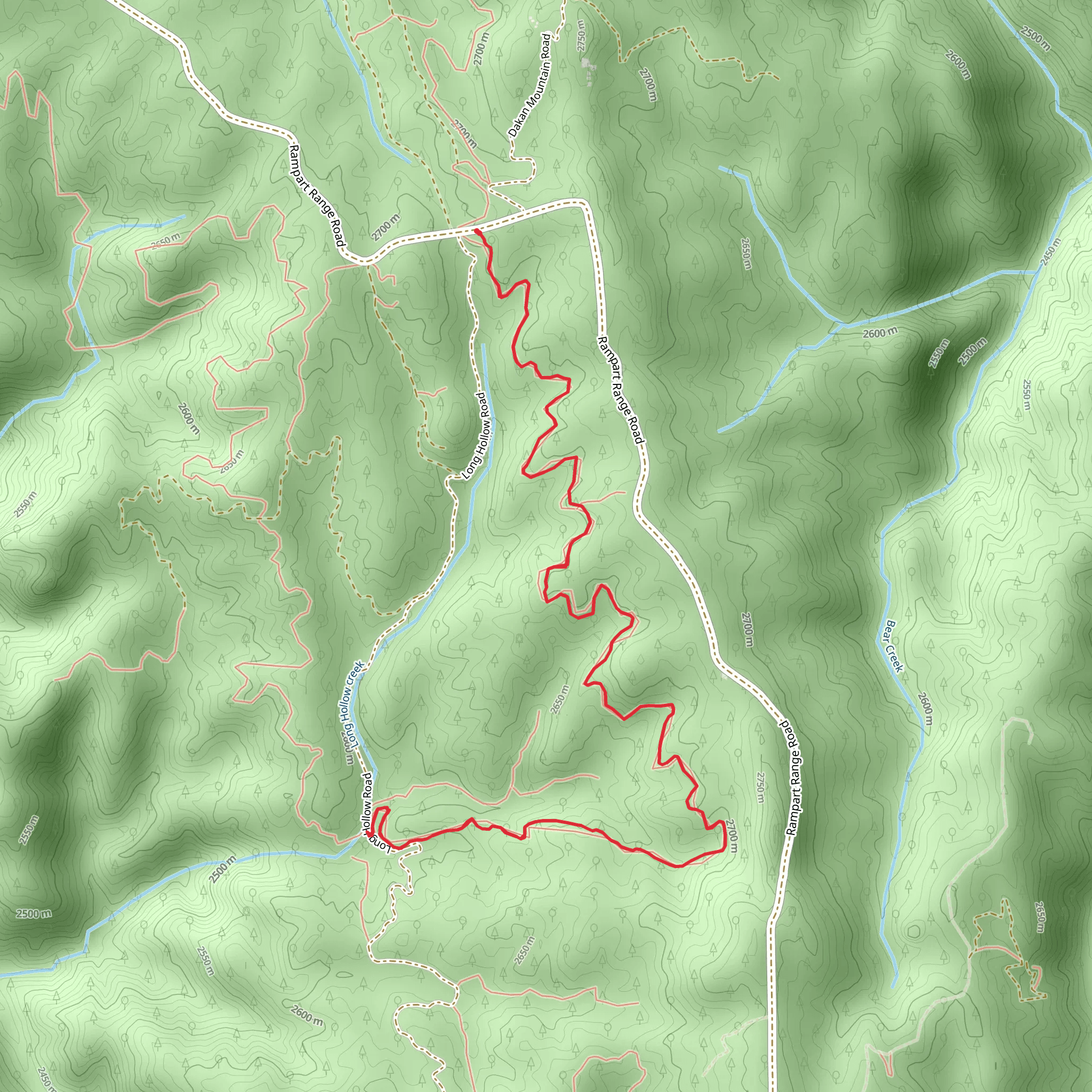 Long Hollow Bypass Trail mobile static map