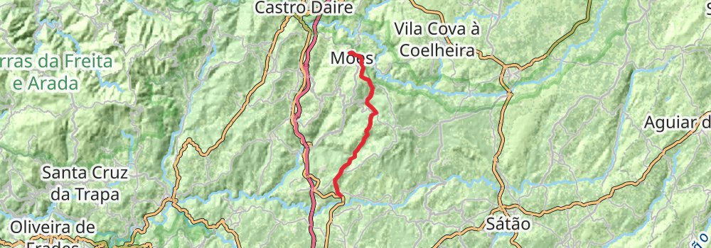 Camino Portugues do Interior stage 3 Map