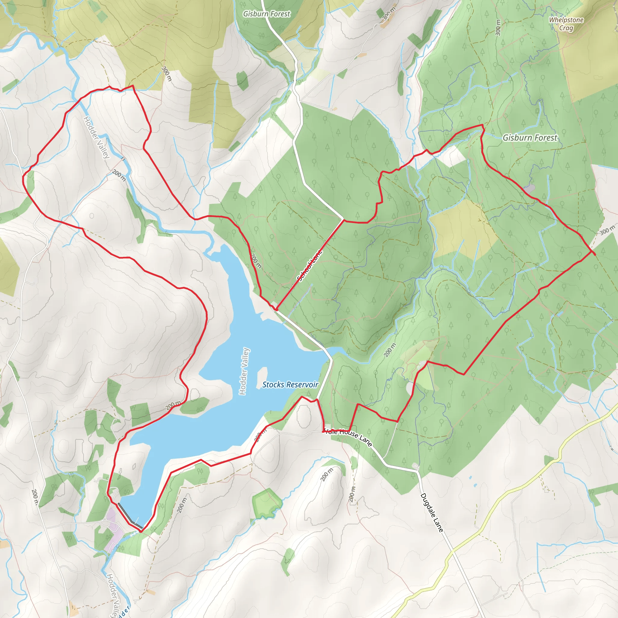 Gisburn forest mobile static map