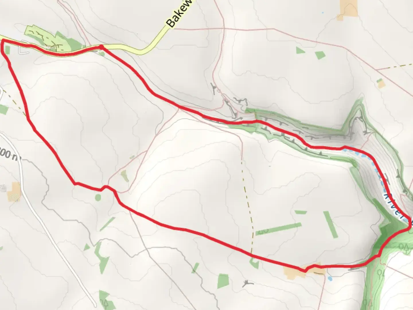 An image depicting the trail Monyash Loop and its surrounding area.