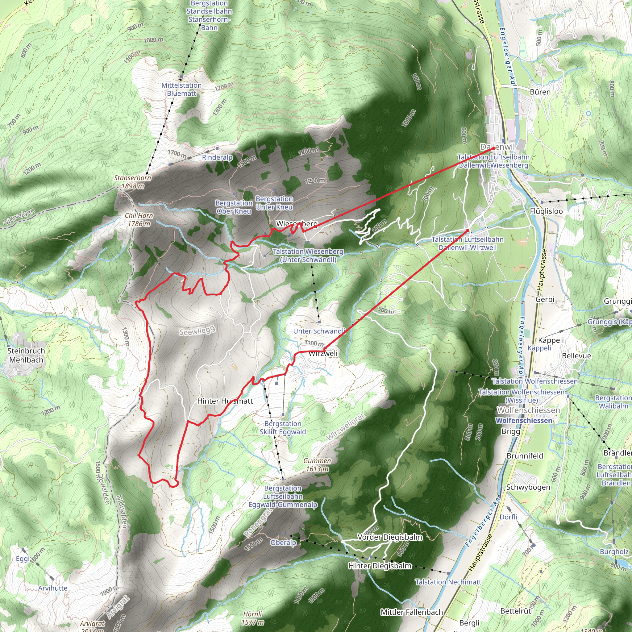 Alp Gold - Wirzweli mobile static map