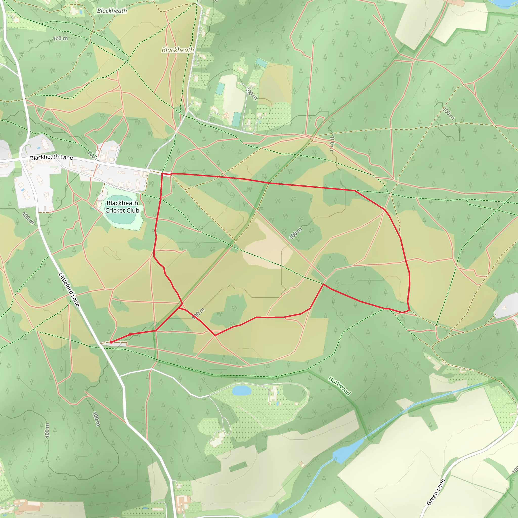 Blackheath Common Loop mobile static map