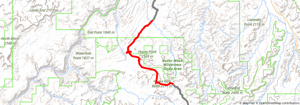 American Discovery Trail South Route stage 297 Map