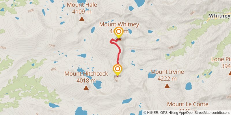 Lowest to Highest Route stage 15 Map