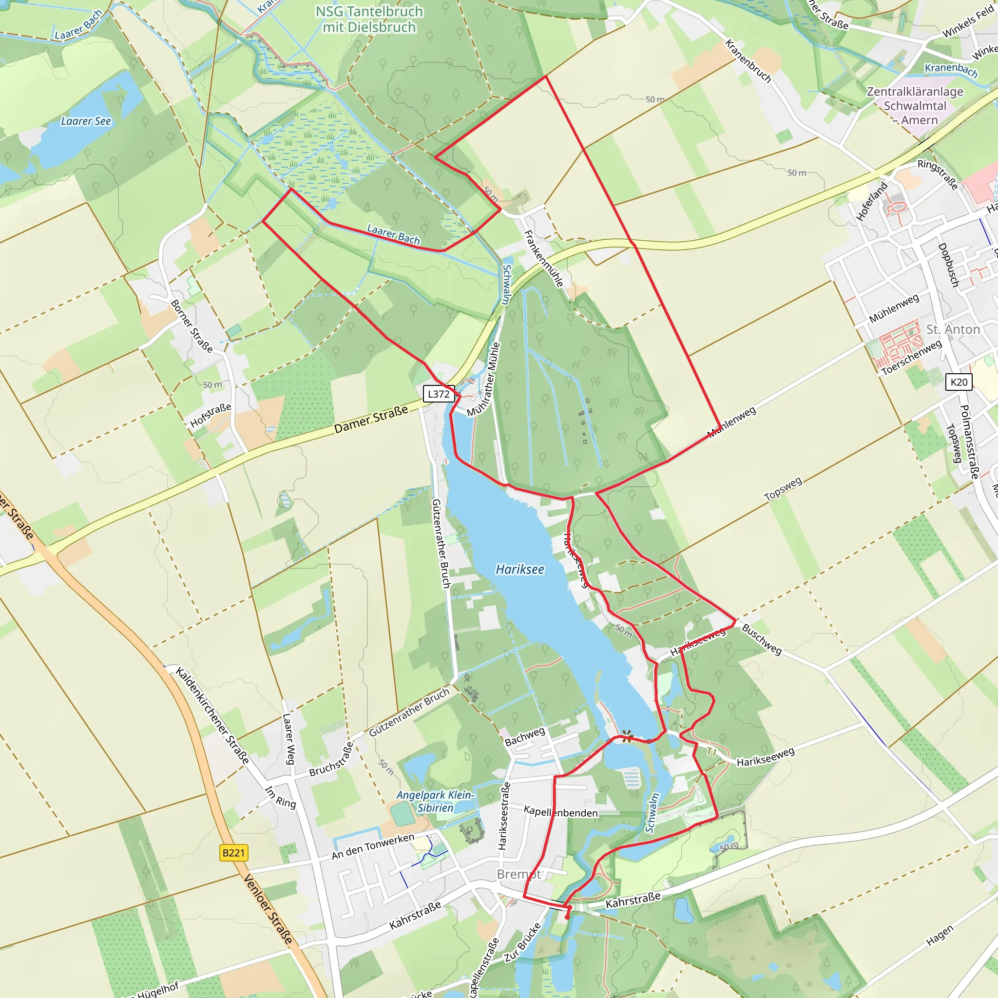 Hariksee and Schwalmtalweg Loop mobile static map