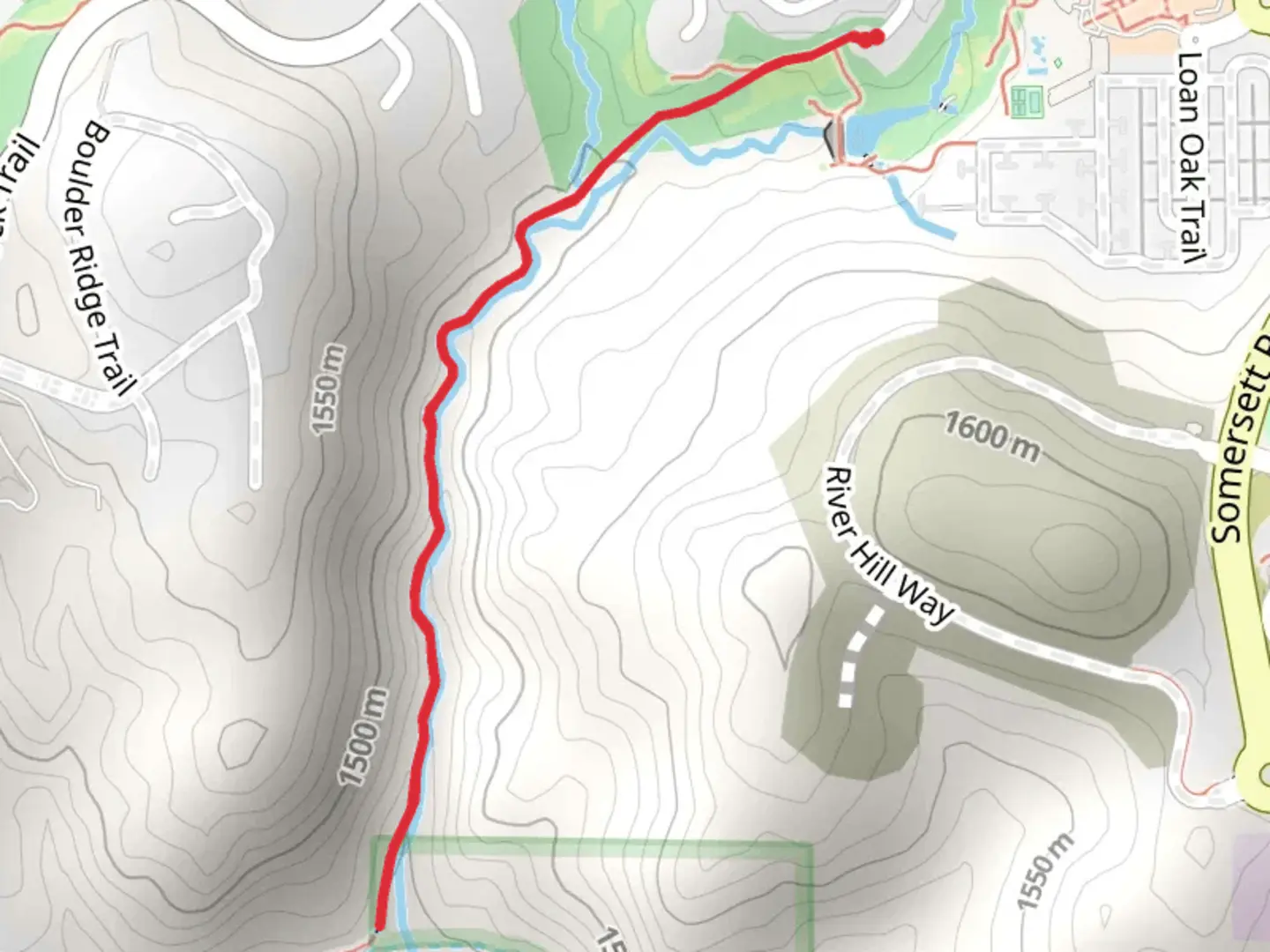 An image depicting the trail Morgan Pointe Court and its surrounding area.