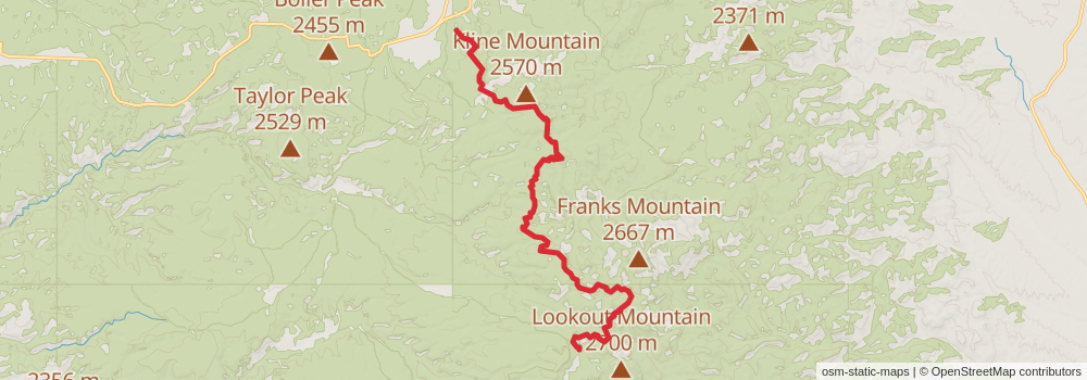 Grand Enchantment Trail stage 43 Map