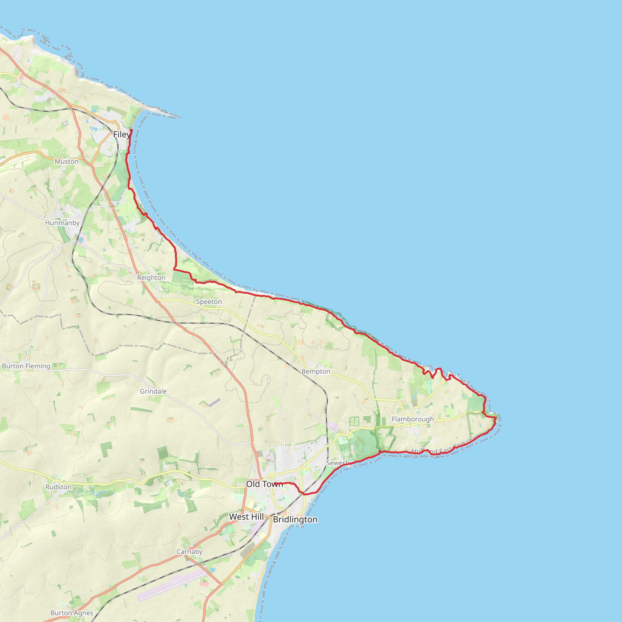 Headland Way mobile static map