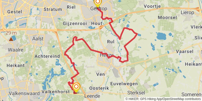 Brabants Vennenpad stage 5 Map