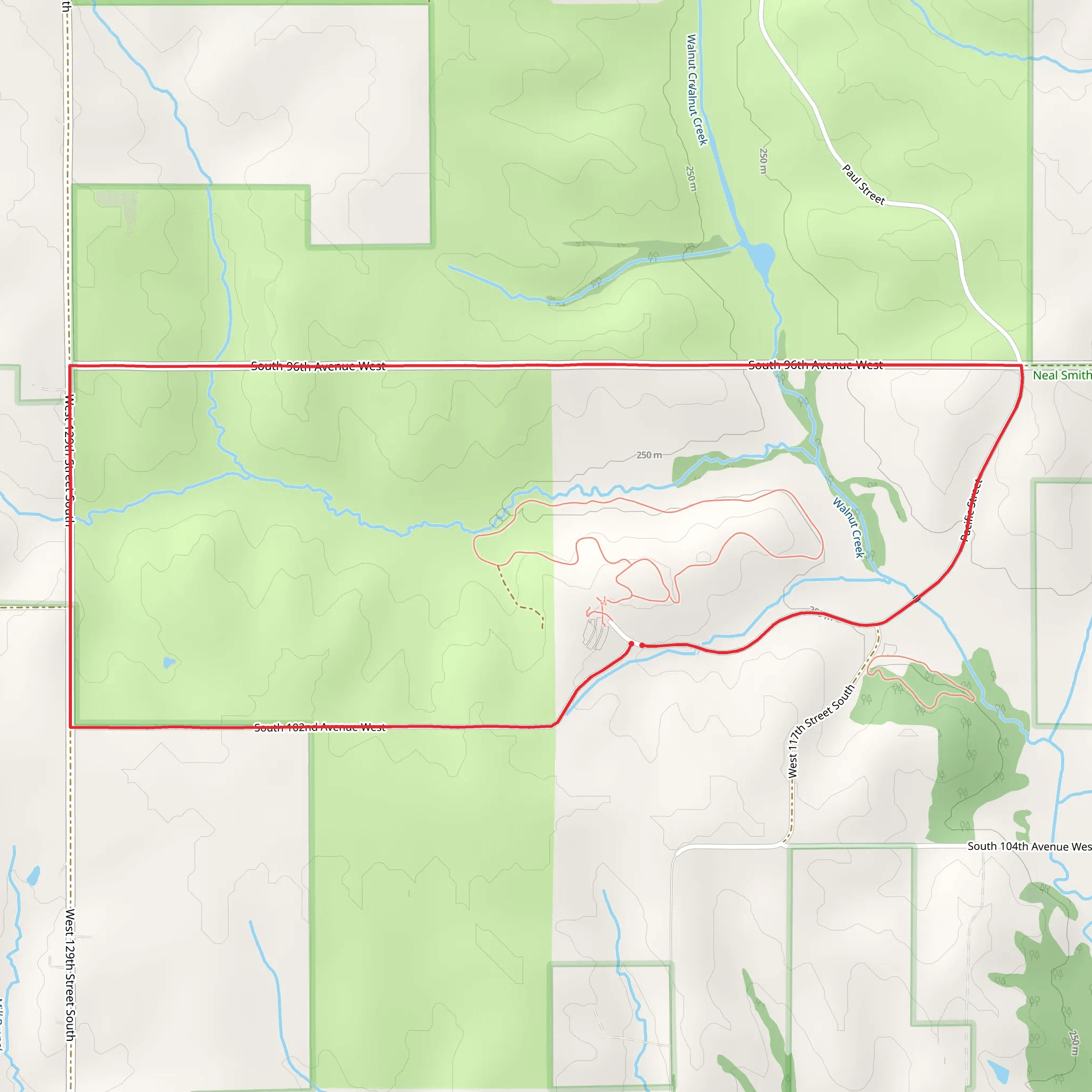 Walnut Creek Loop mobile static map